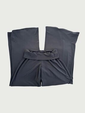 Wide Leg Fold Down Waist Pants